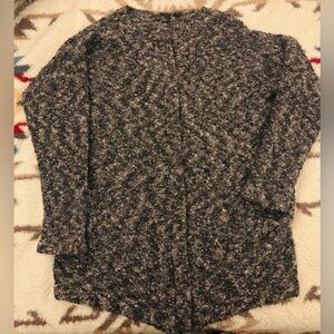 The Fisher Project Shades of Gray Wool & Mohair Boucle Sweater Size: Large